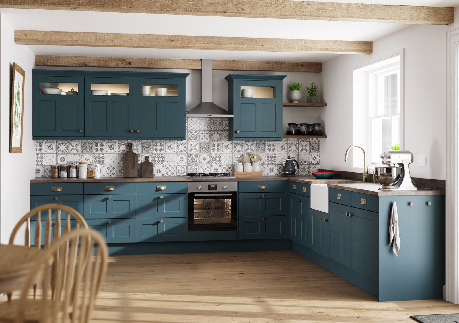 Stratford kitchen in Colonial Blue